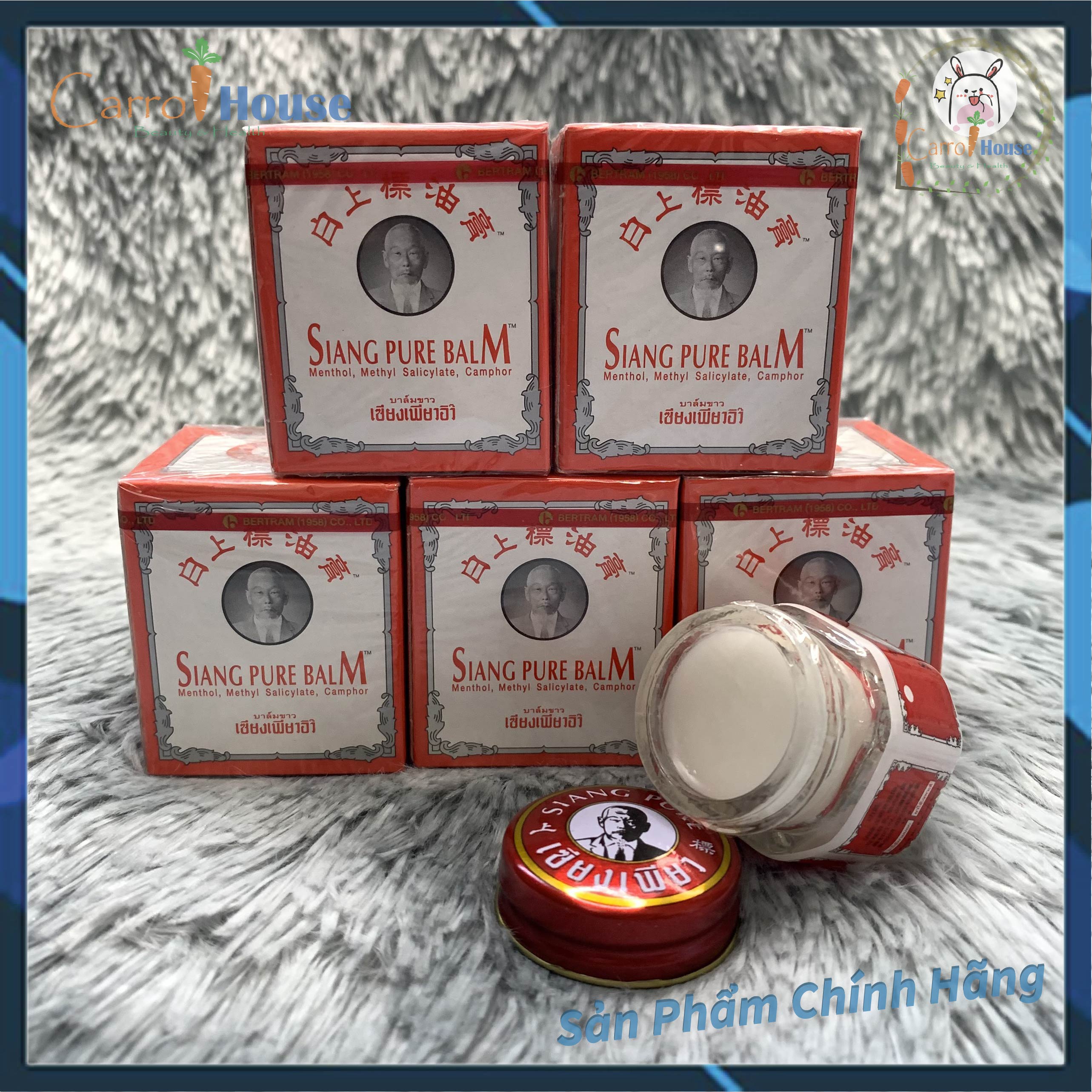 Dầu cù là Siang Pure ĐỎ Thái Lan 12gram