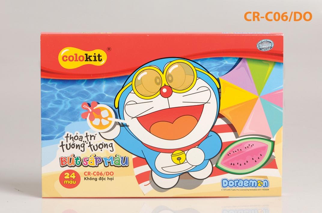BÚT SÁP MÀU DORAEMON THIÊN LONG 24 MÀU