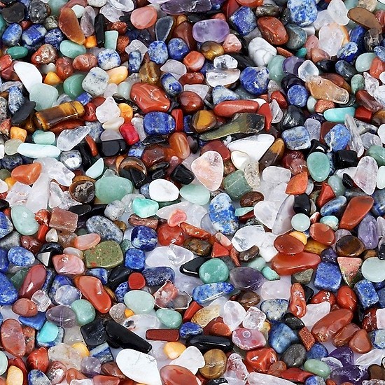 Đá thạch anh vụn ngũ sắc 10kg