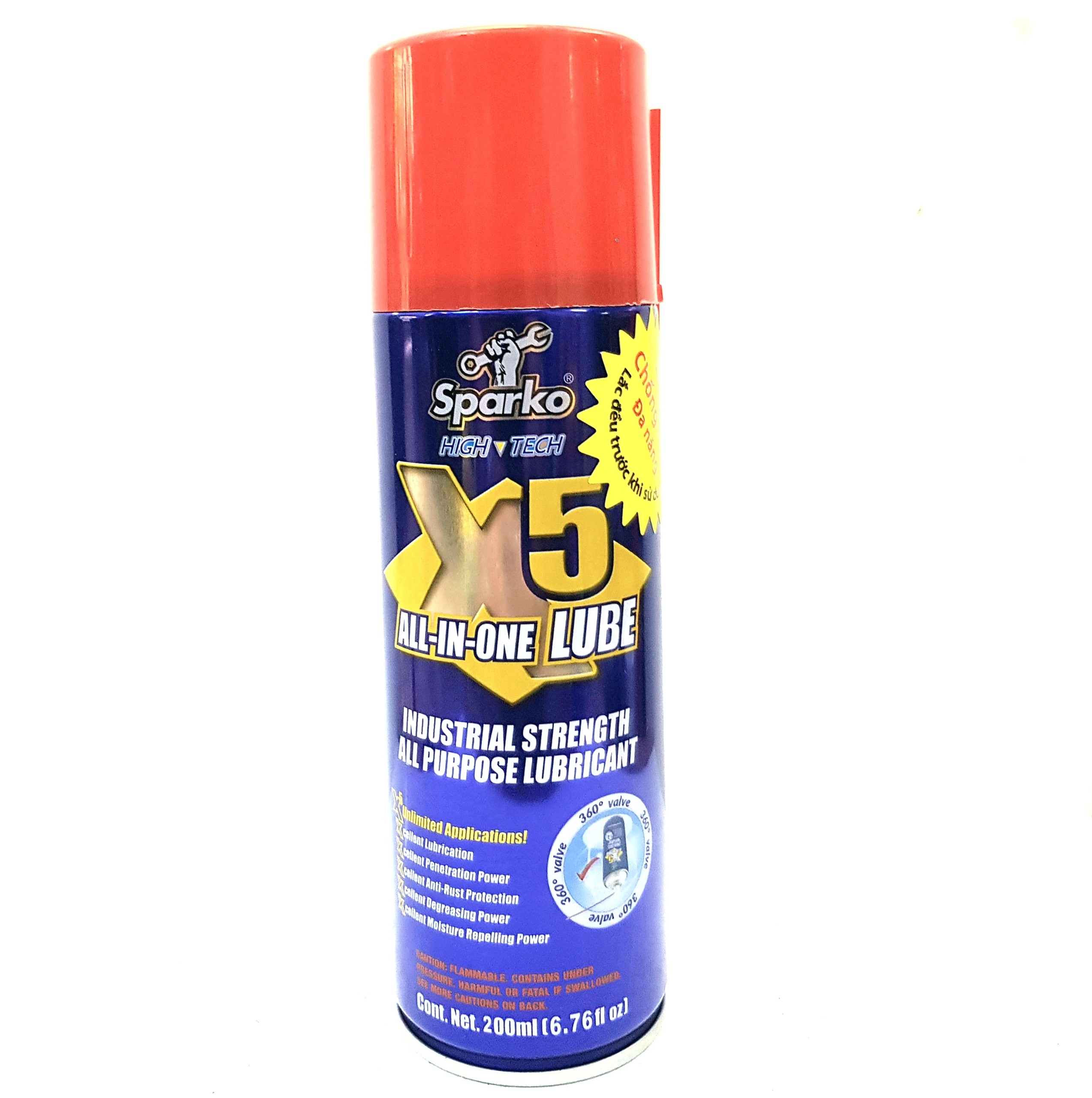 [HCM]Dầu xịt chống rỉ sét bôi trơn đa năng tiện lợi X5 200ml