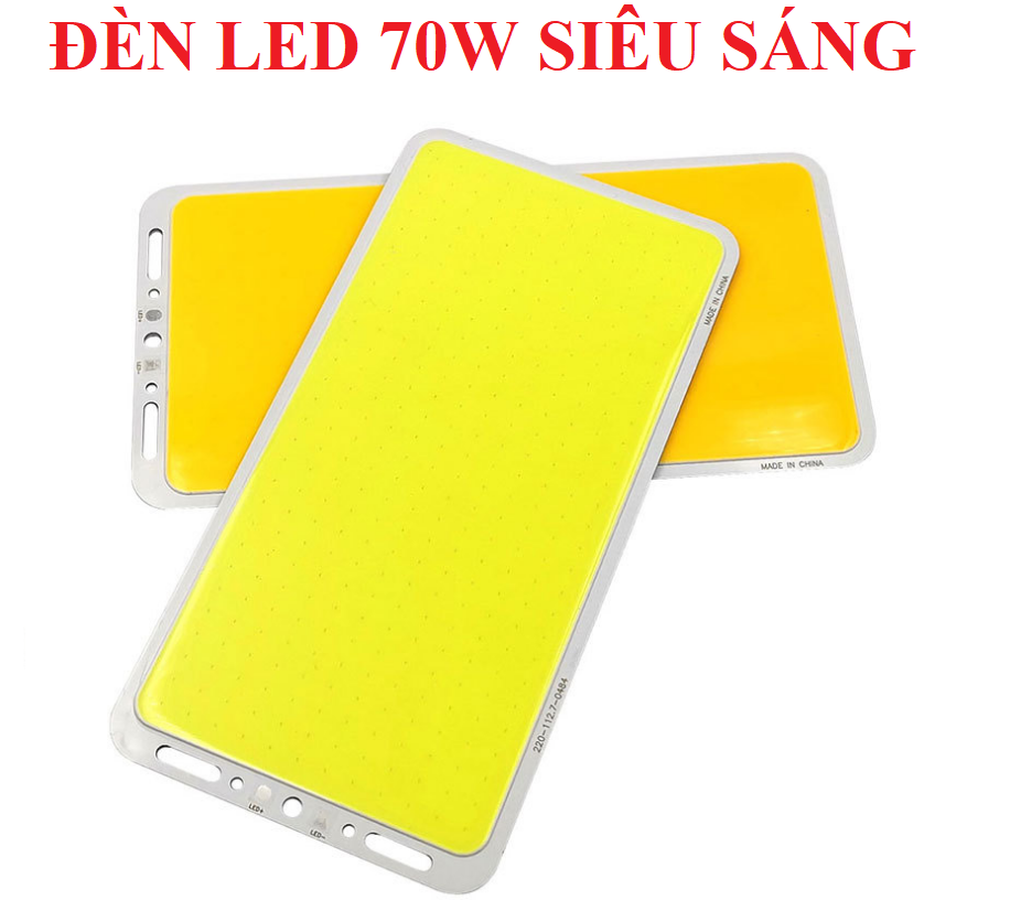 Bảng đèn led 12V 70W siêu sáng 336 LED loại tốt độ bền cao đã hàn sẵn dây chờ tiện dụng đèn cắm trại