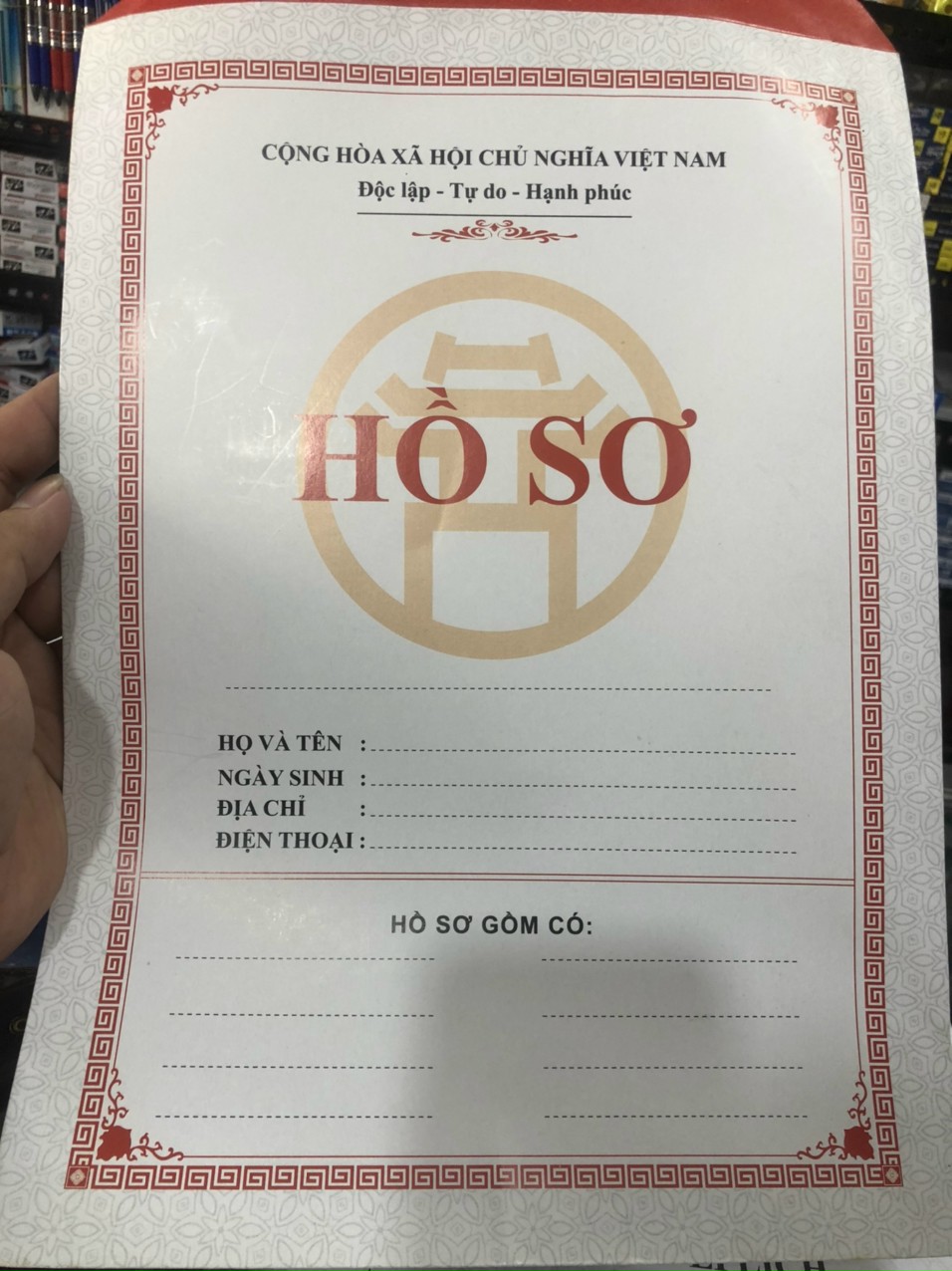 Set bộ hồ sơ xin việc giấy đẹp