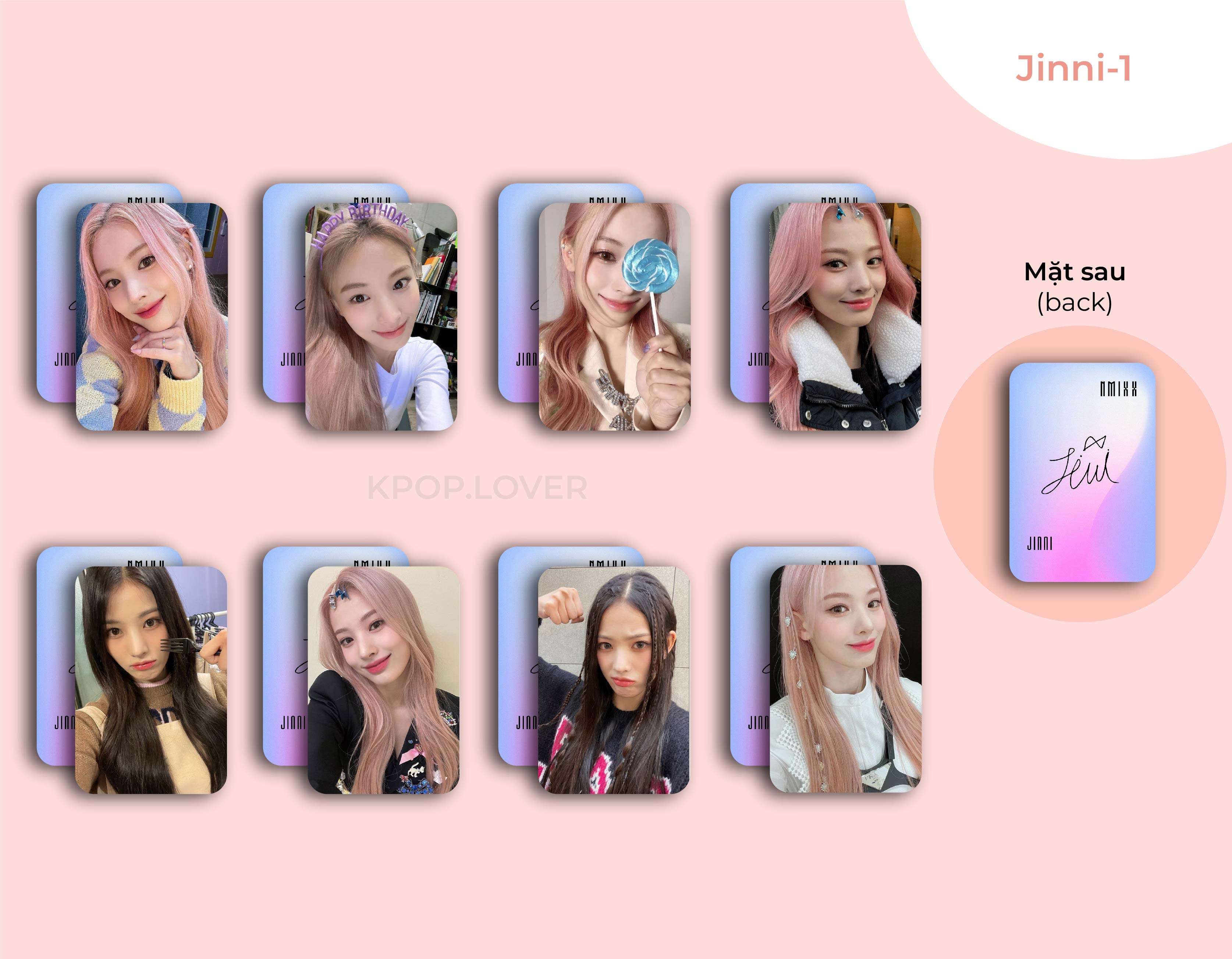 SET 8 CARD BO GÓC NMIXX - đủ thành viên