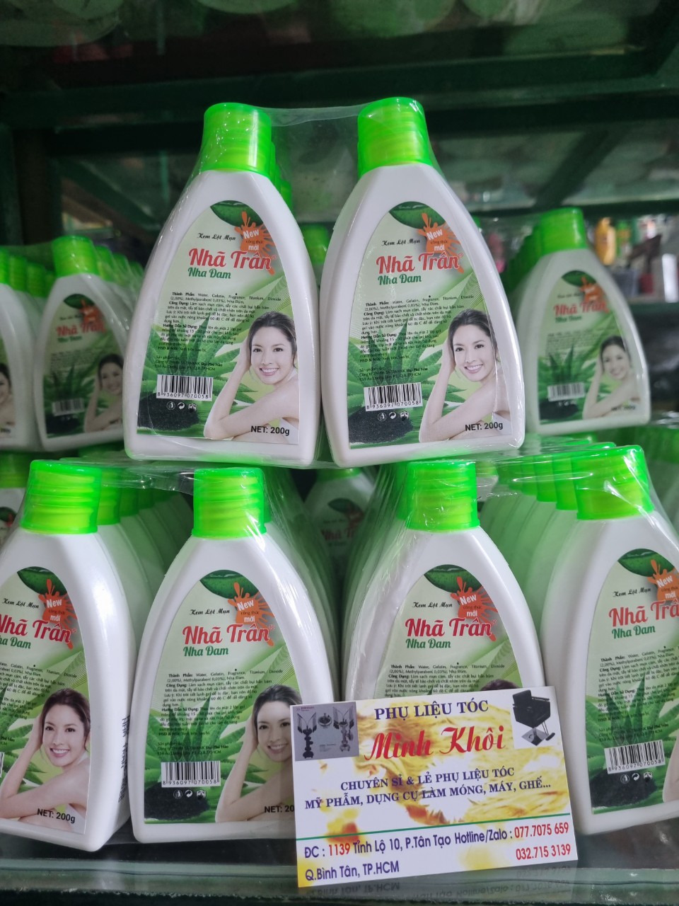 gel lột mun nha đam