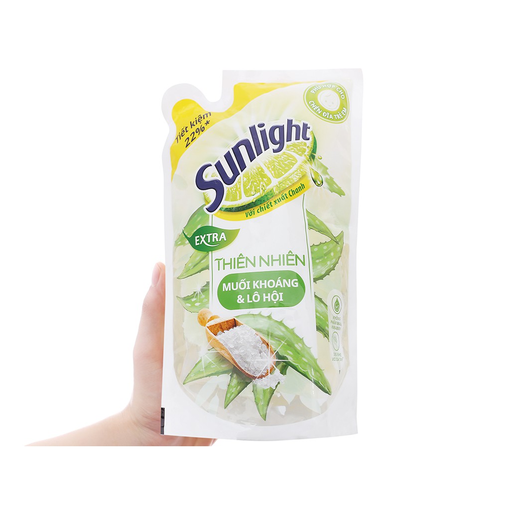 Nước Rửa chén,Rửa bát Sunlight thiên nhiên túi 750ml