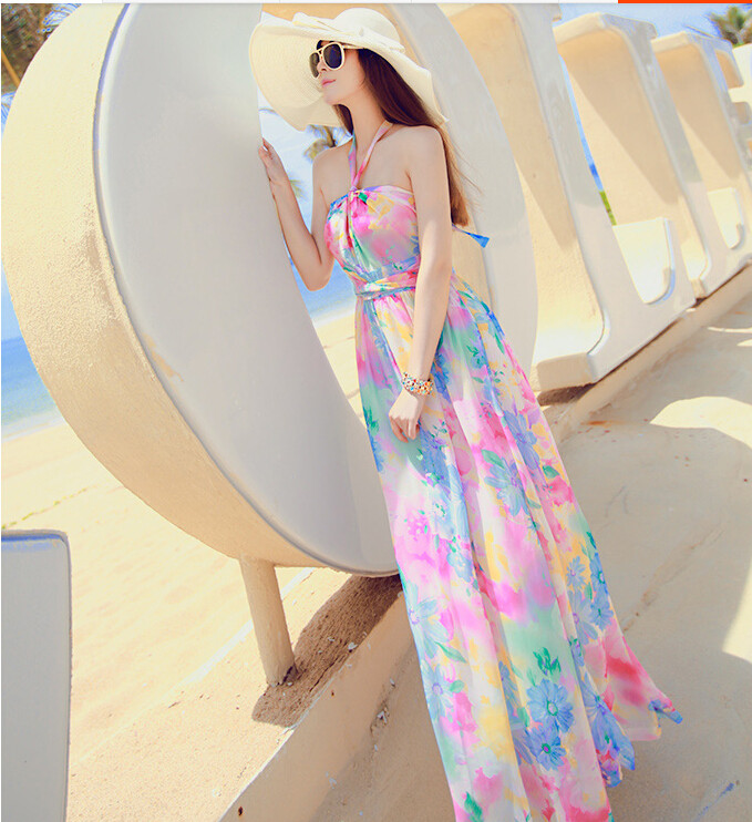 [HCM]ĐẦM MAXI CỔ YẾM DỄ THƯƠNG