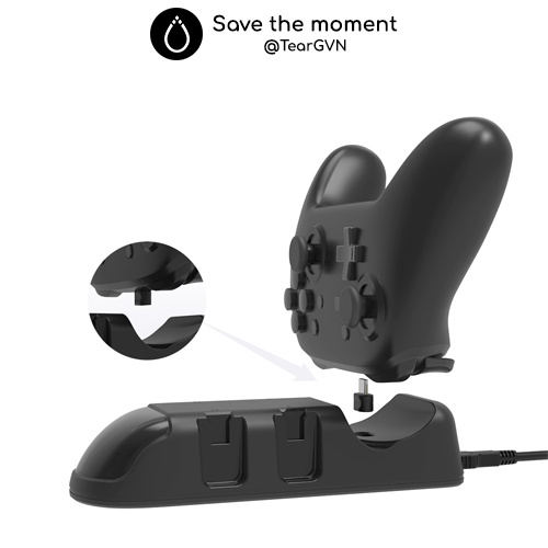 Dock sạc 4 Joy-con và Switch Pro Controller DOBE có led báo trạng thái sạc cho Nintendo Switch OLED / Switch 1