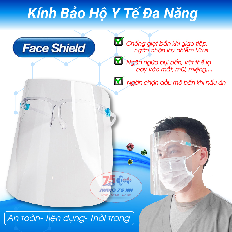 Kính Y Tế Đa Năng Phòng Chống Giọt Bắn - Kính chống giọt bắn phòng dich, kính bảo hộ
