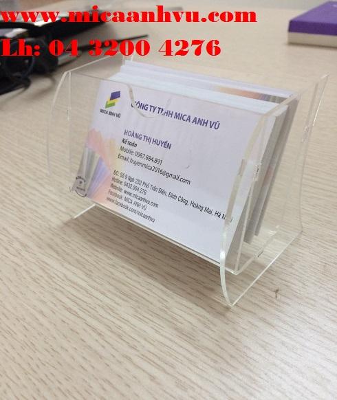 Combo 5 hộp mica đựng danh thiếp để bàn