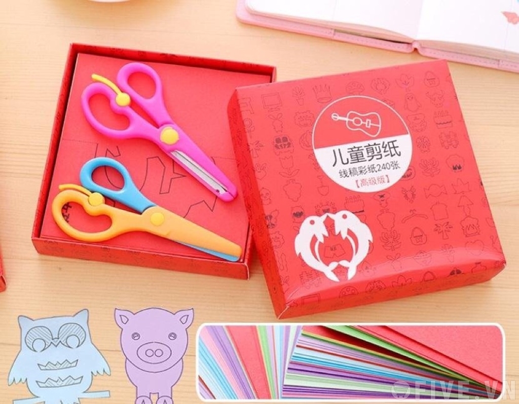 Bộ cắt giấy an tàn cho bé