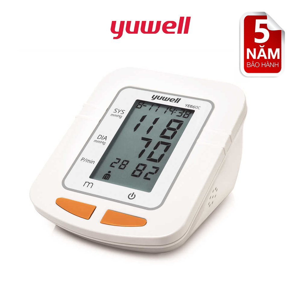 Máy đo huyết áp điện tử bắp tay chính hãng YUWELL 660C