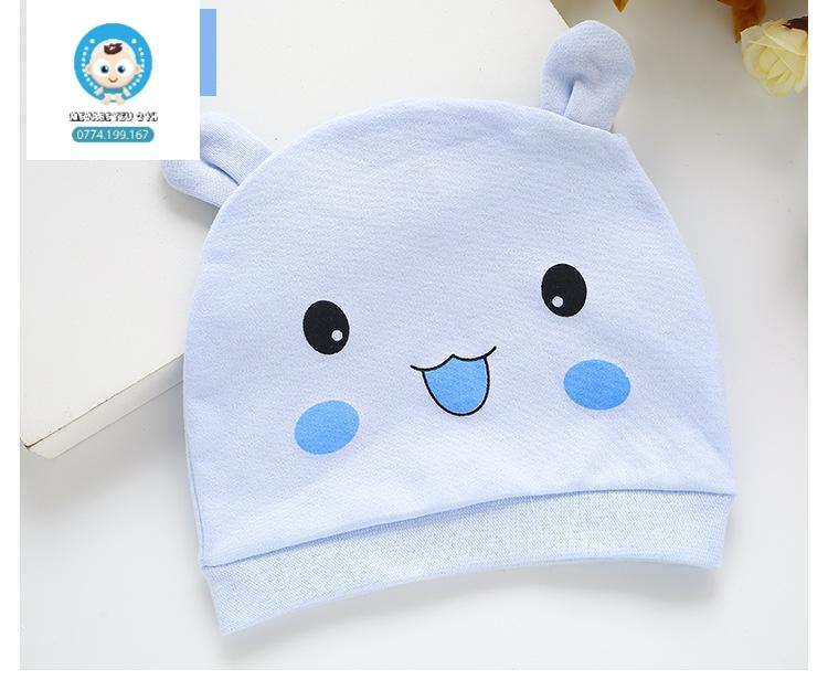 Mũ vải cotton cho bé trai, bé gái (mũ sơ sinh)