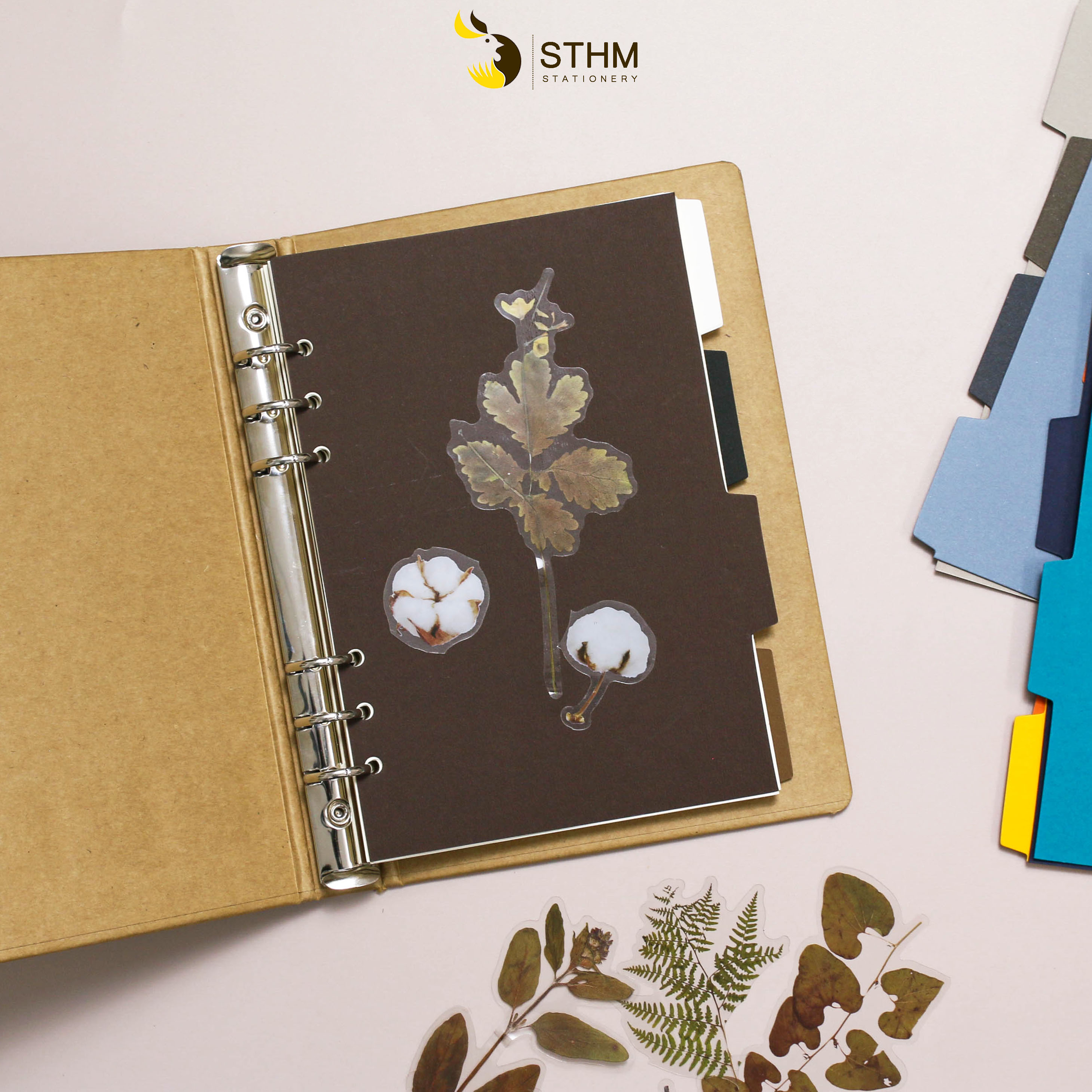 Tab phân trang cho sổ còng A5 - 6 lỗ - STHM stationery