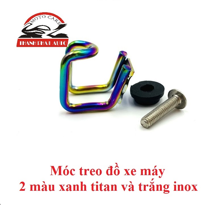 [HCM]Móc treo đồ xe máy màu titan