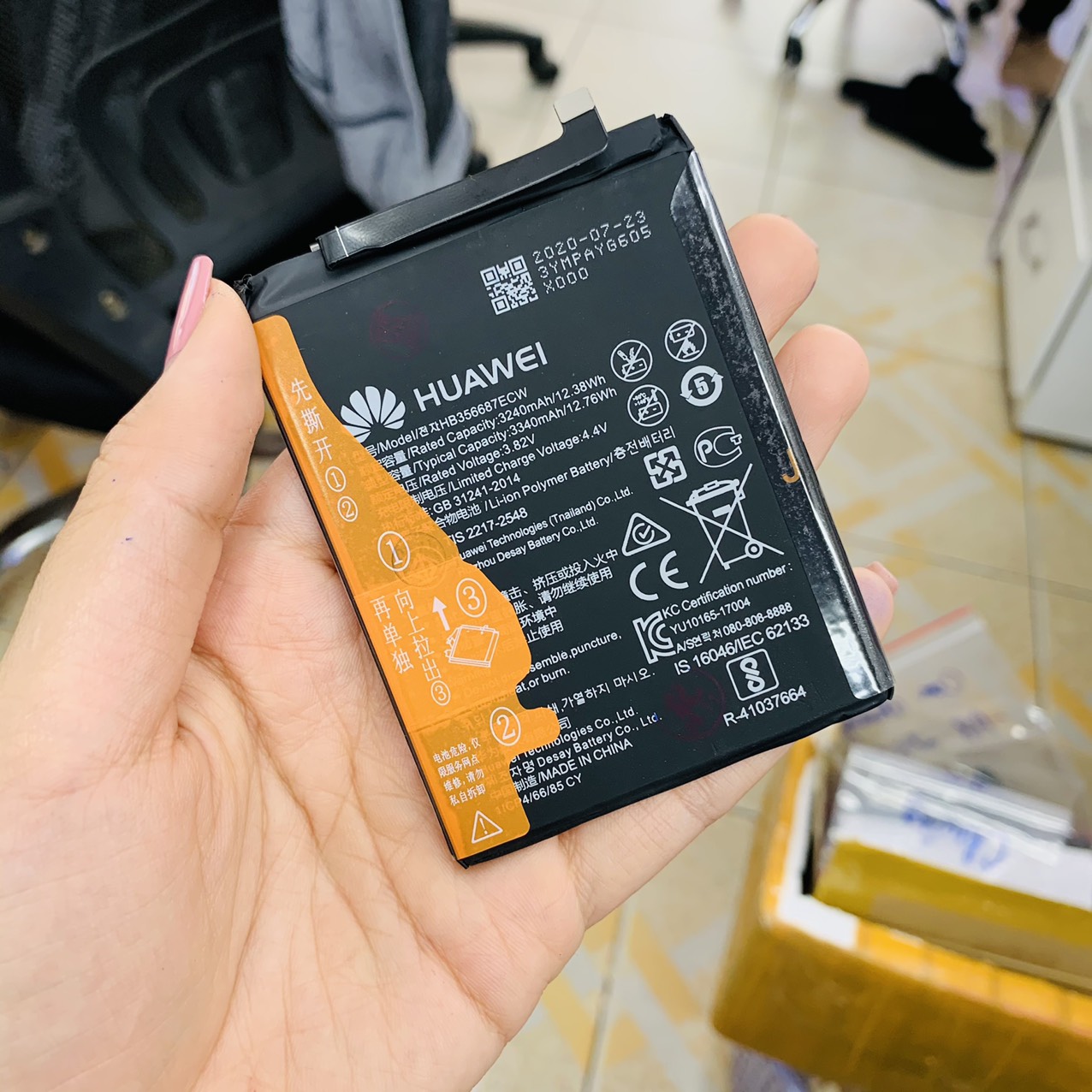 Pin HB356687ECW Huawei Nova2i, Nova 3i, P30 Lite,  Maimang 6, Honor 9i, G10 (HB356687ECW) , bảo hành đổi trả