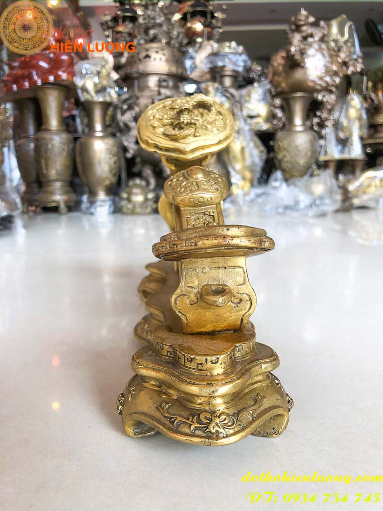 Gậy Như Ý Bằng Đồng Phong Thủy 2 Cỡ Dài 19cm Và 33cm