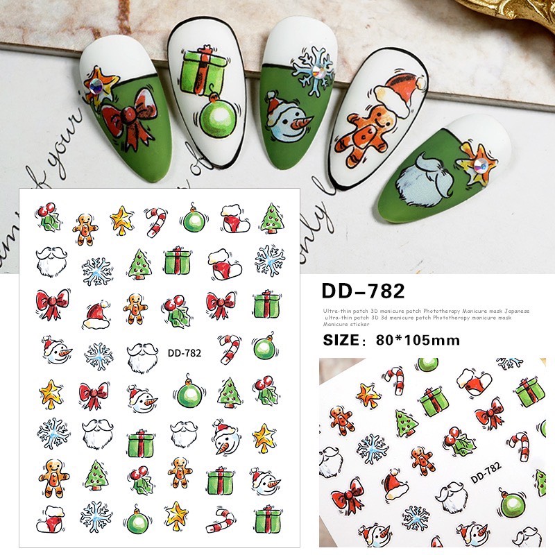 Stick noel dán mong siêu cute dành cho NAil