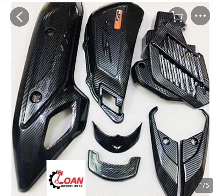 COMBO 7 MÓN SƠN CARBON CHO XE SH 2017 - 2018- 2019