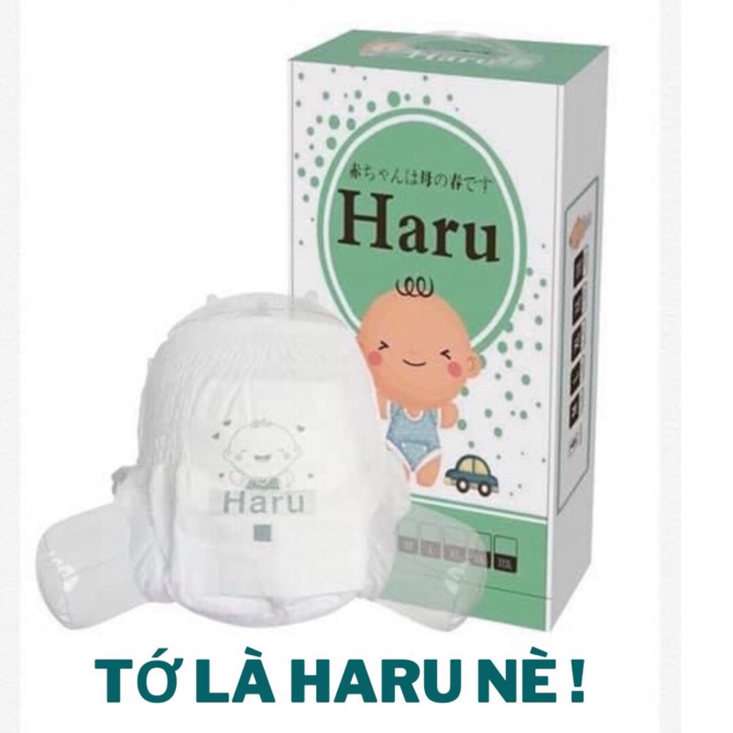 [Miếng thử] Tã /bỉm Quần/Dán Haru size S/M/L/XL/2XL/3XL/4XL