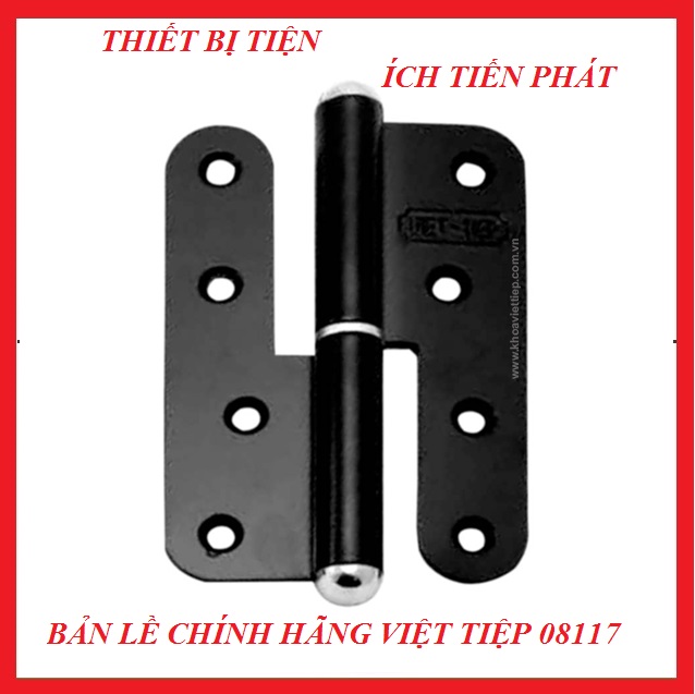 Bộ 2 cái bản lề việt tiệp 08117 màu đen cao cấp