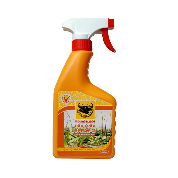 Phân bón lá dạng bình xịt MK đầu trâu SPRAY 2 chuyên cho hoa - cây cảnh kích thích ra hoa | Phởms Market
