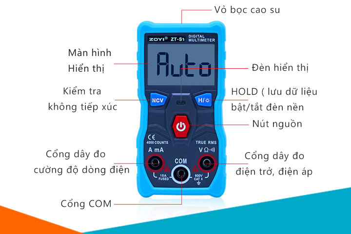 Đồng hồ đo điện vạn năng zoyi zt-s1 multimeter