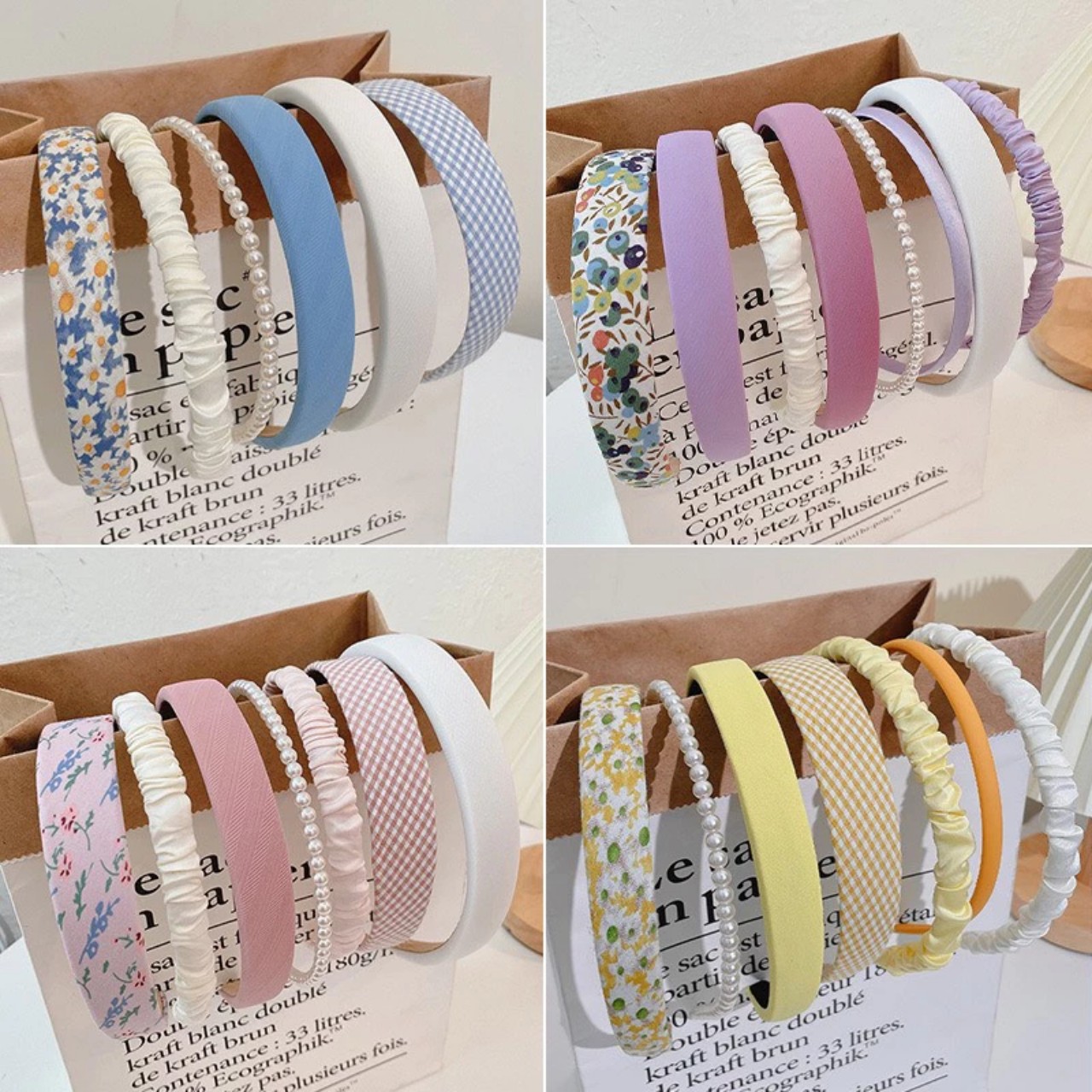 [Set 5 Cái] Cài Tóc ,Băng Đô Nhiều Mẫu Xinh Xắn 0045