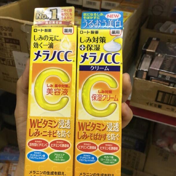 Serum tinh chất từ Vitamin C Melano CC Rohto Nhật Bản giúp sáng da, mờ thâm mụn, nám, tàn nhang