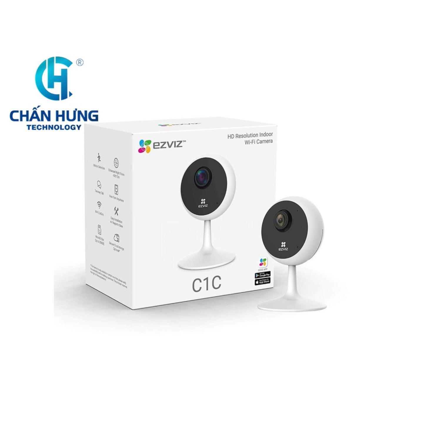 Camera wifi ezviz c1c-b 2mp full hd 1080p