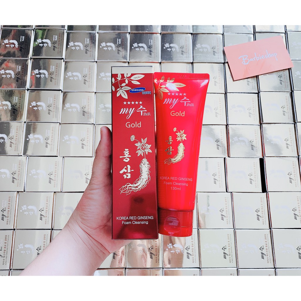[HCM]?? [GIÁ TỐT] ?? SỮA RỬA MẶT NHÂN SÂM ĐỎ MY GOLD 120ML ✅