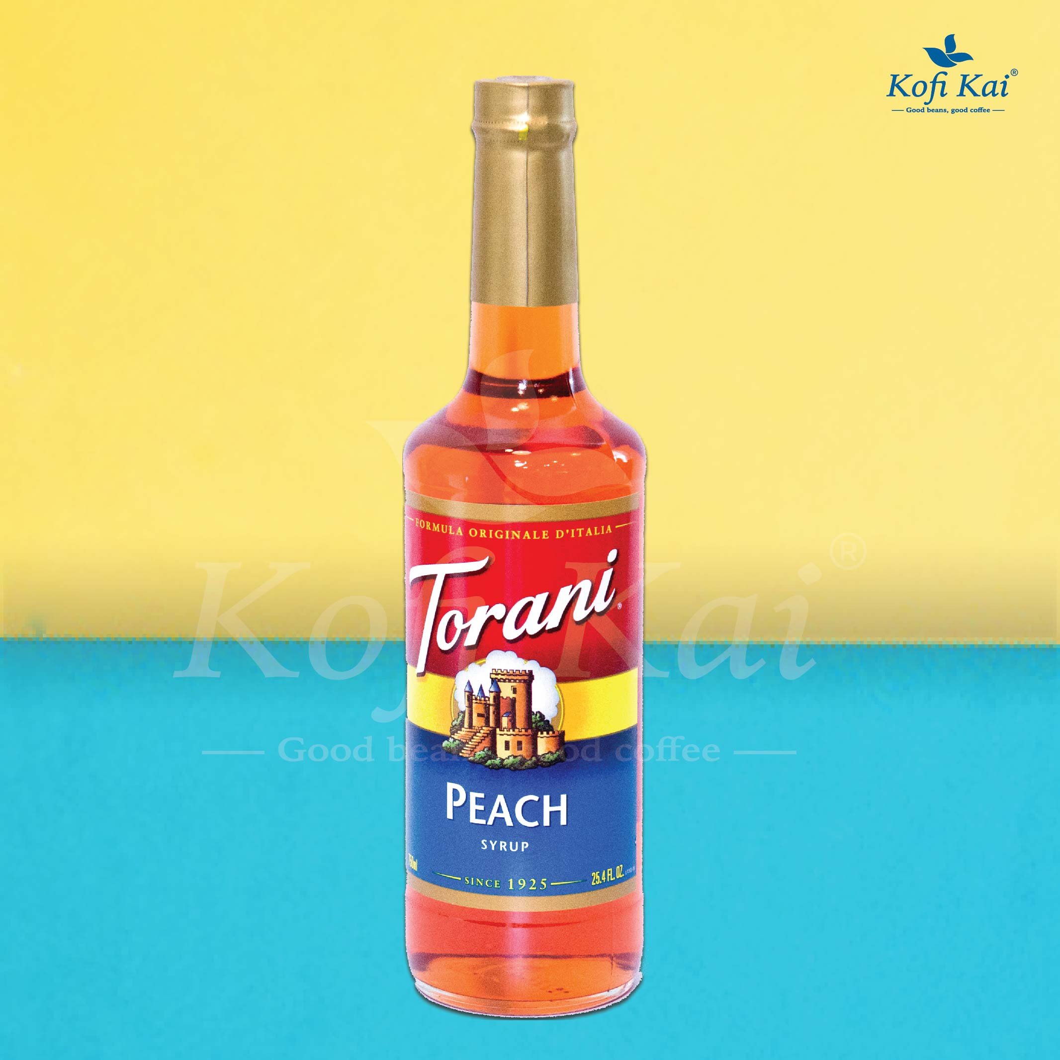 [HCM]Syrup Torani Đào Kofi Kai 750ml