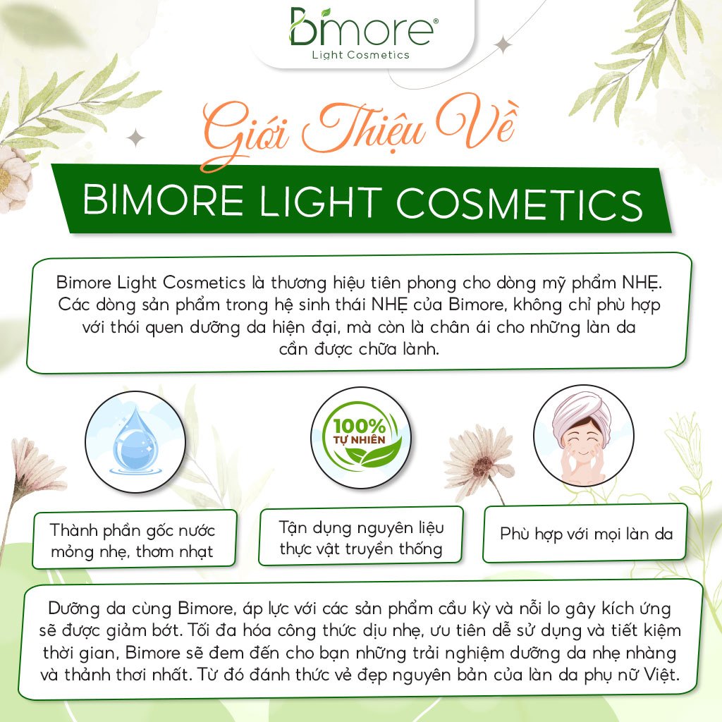 Toner Mùi già Bimore cấp ẩm dưỡng da và cân bằng pH cho da