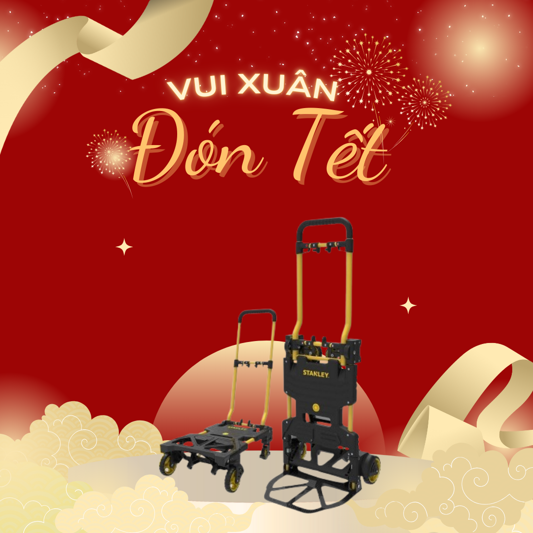 Xe đẩy hàng gấp gọn 2 - 4 bánh Stanley FT585 tải trọng 70/137kgs - Hàng chính hãng