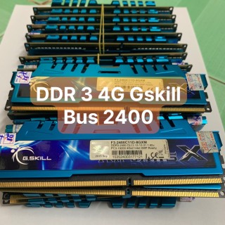 Ram 4G - DDR3 - Bus 2400 Gskill Tản Nhiệt Xanh Chính hãng - Vi Tính Bắc Hải thumbnail