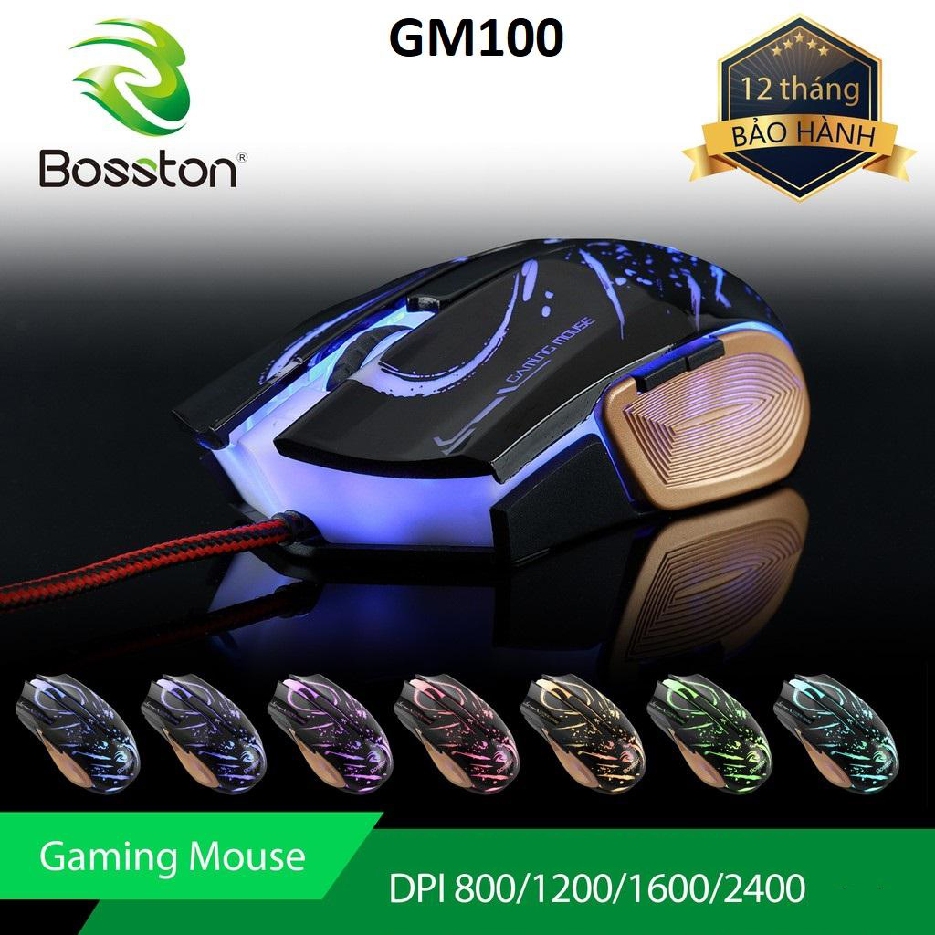 [HCM]Chuột Gaming LED RGB Bosston GM100