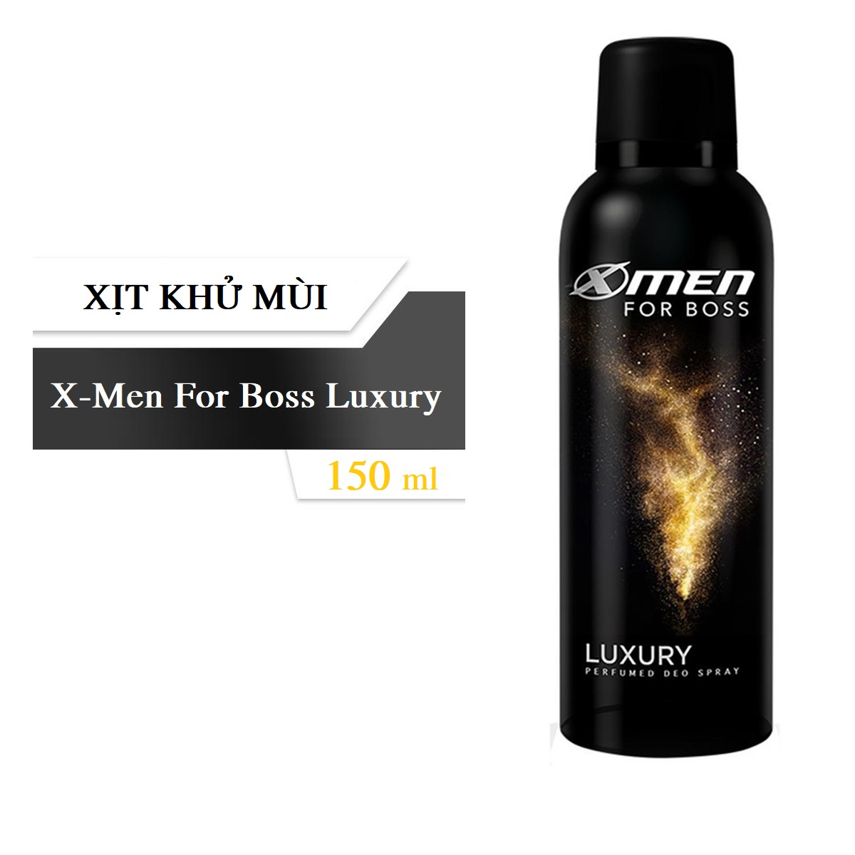 Xịt khử mùi X-Men For Boss Luxury 150 ml - Mùi hương sang trọng tinh tế