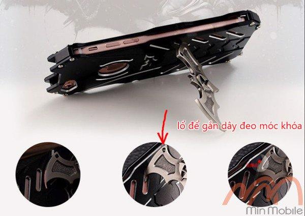Ốp lưng iphone x kim loại soul calibur hiệu r-just