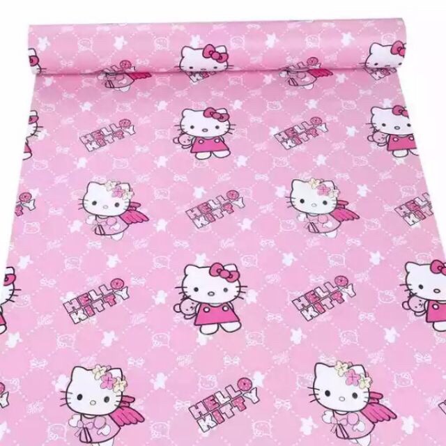 Cuộn 10 Mét Giấy Dán Tường Khổ 45cm Có Keo KS017 - Kitty