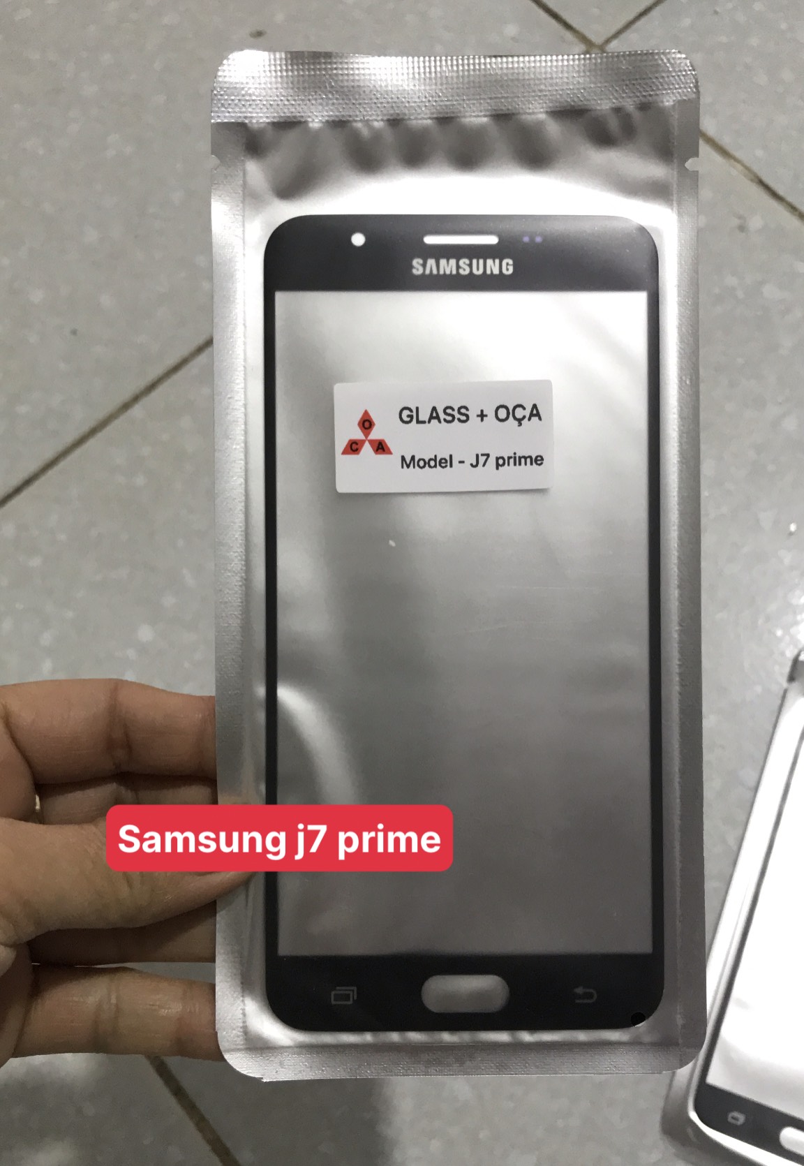 Kính samsung J7 prime - kính ép liền keo