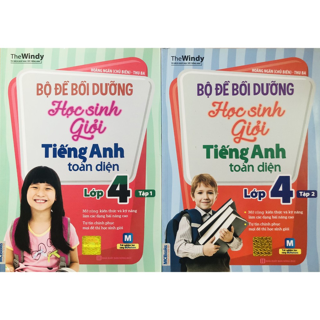 [HCM]Sách - Combo Bộ Đề Bồi Dưỡng Học Sinh Giỏi Tiếng Anh Toàn Diện Lớp 4 Tập 1 + Tập 2