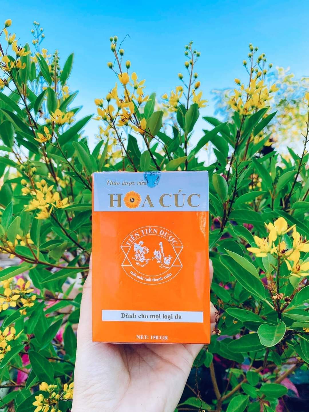 Bột Rửa Mặt Thảo Dược_ Hoa Cúc_150g_Kiềm dầu số 1