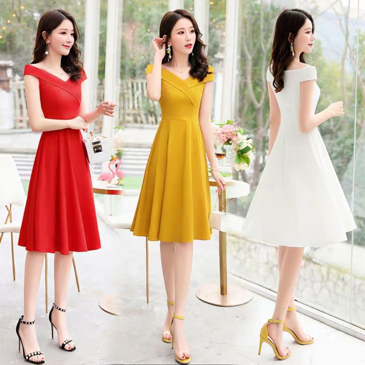 [HCM]ĐẦM XÒE VAN HOA LỤA SIÊU ĐẸP THỜI TRANG CAO CẤP NỮ TÍNH
