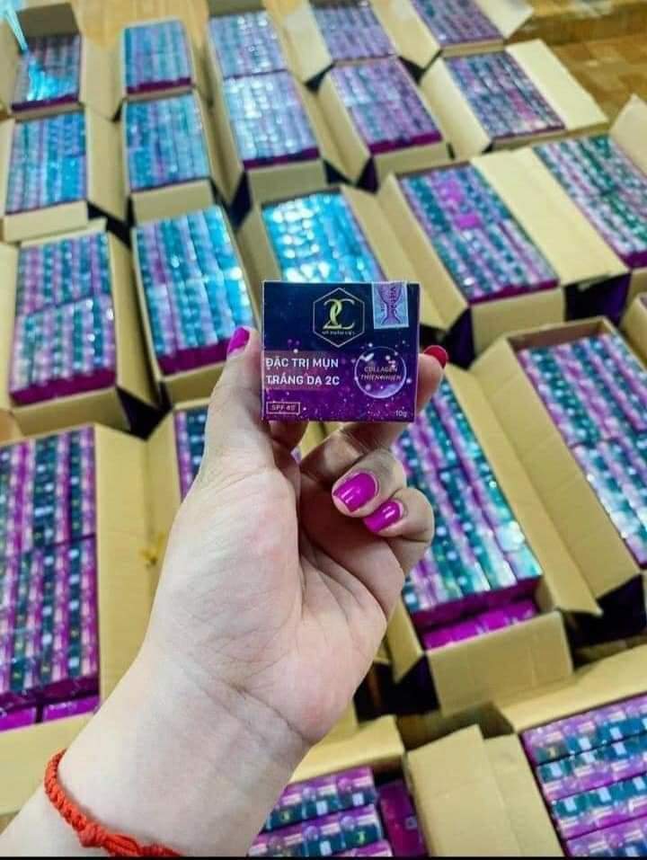 Kem mụn trắng da 2c chính hãng
