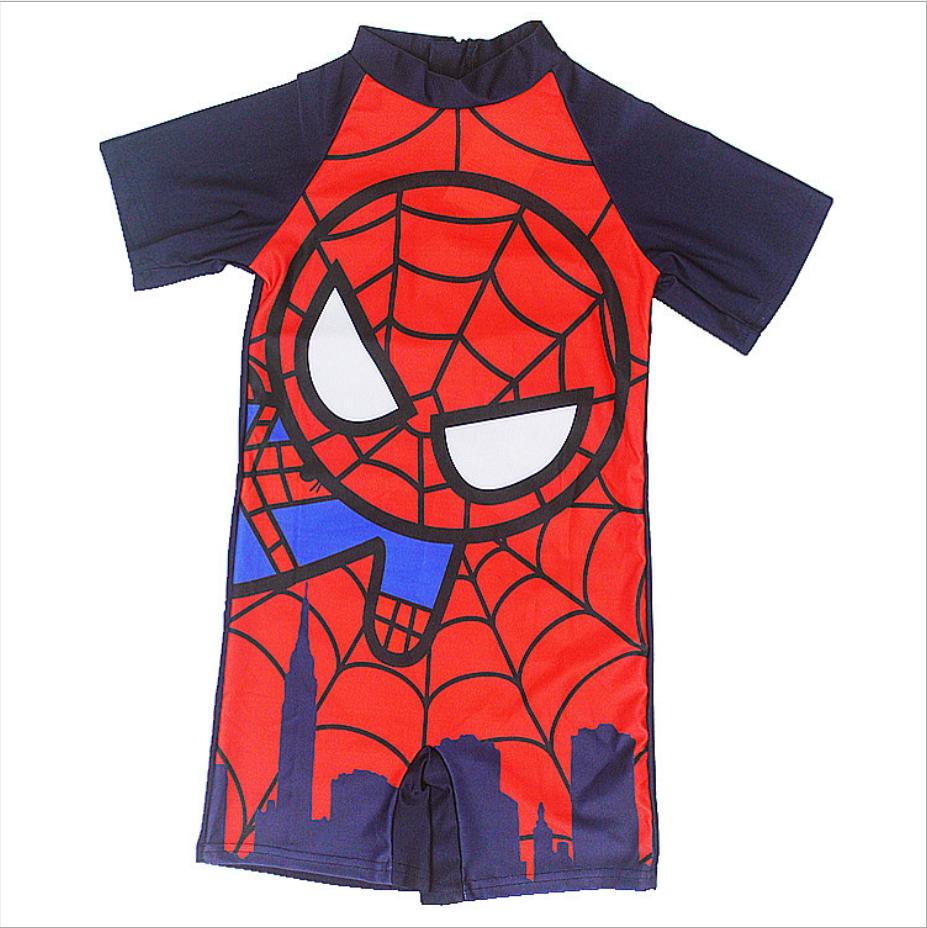 HCMĐồ bơi áo bơi liền quần cho bé trai từ 3-9 tuổi hình siêu nhânngười nhện