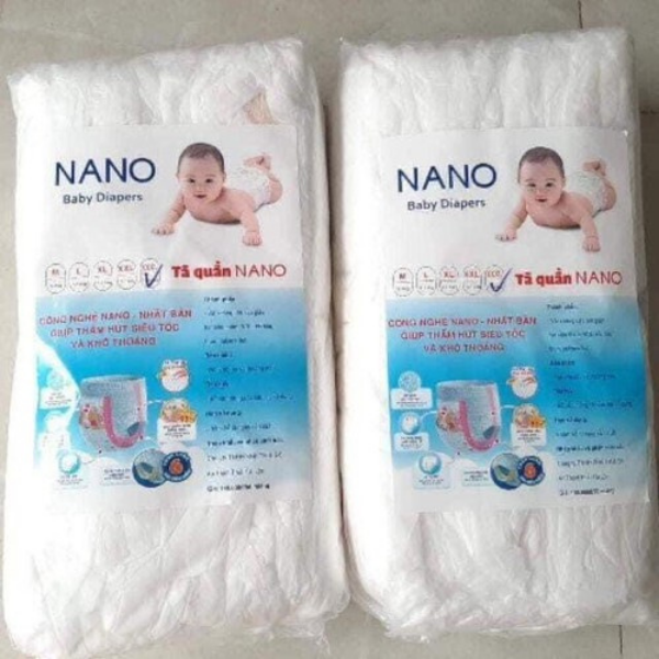 COMBO 100 MIẾNG BỈM TÃ QUẦN NANO ĐỦ SIZE M L XL XXL XXXL