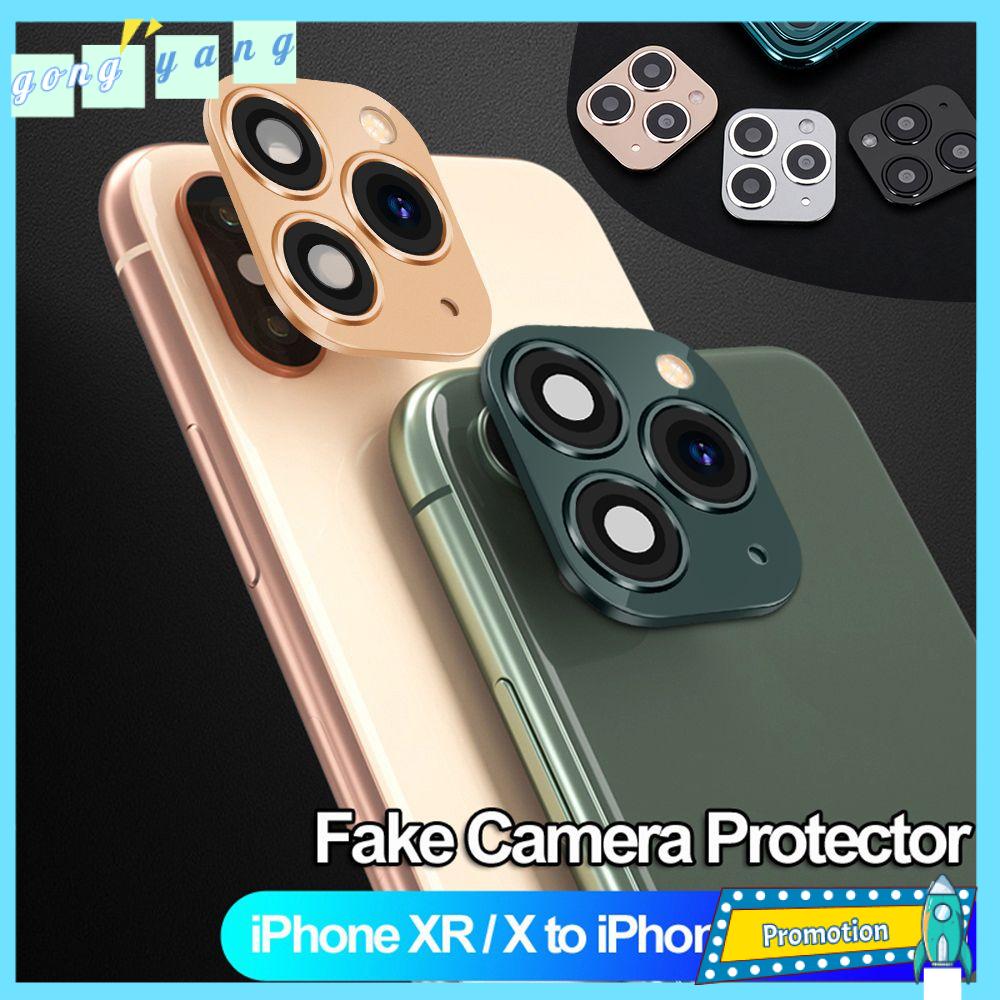 GONGYANG Phone Upgrade Screen Protector Mobile Support flash for iPhone XR X to iPhone 11 Pro Max Fake Camera Lens Sticker Cover Case Seconds Change
