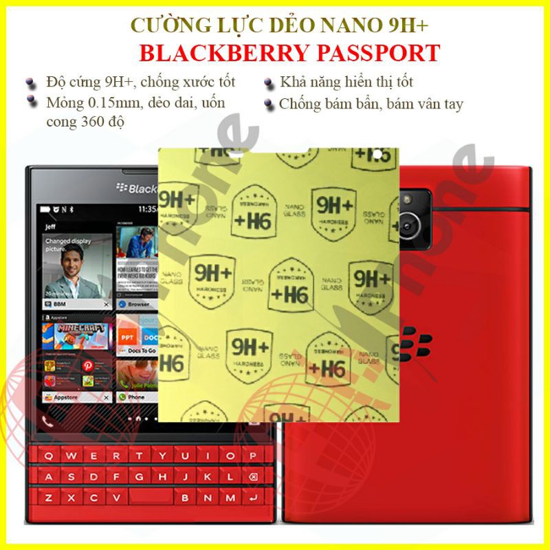 Dán cường lực dẻo nano Blackberry Passport