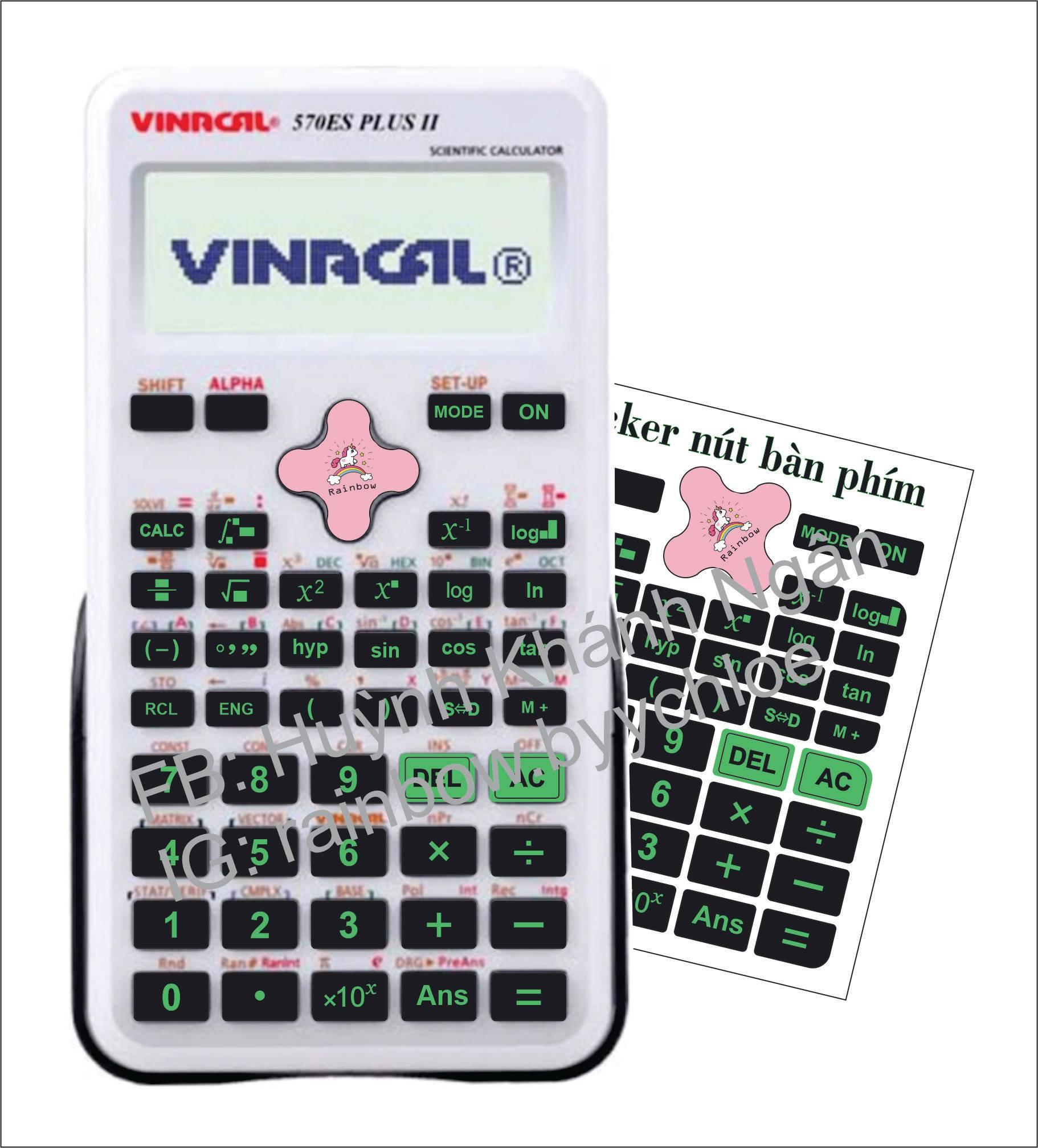 Sticker nút máy tính vinacal