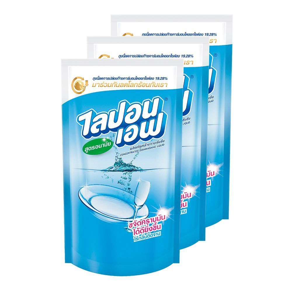 [HCM][COMBO 3 BỊCH] NƯỚC RỬA CHÉN LIPON [KHÔNG MÙI] 550ML THÁI LAN