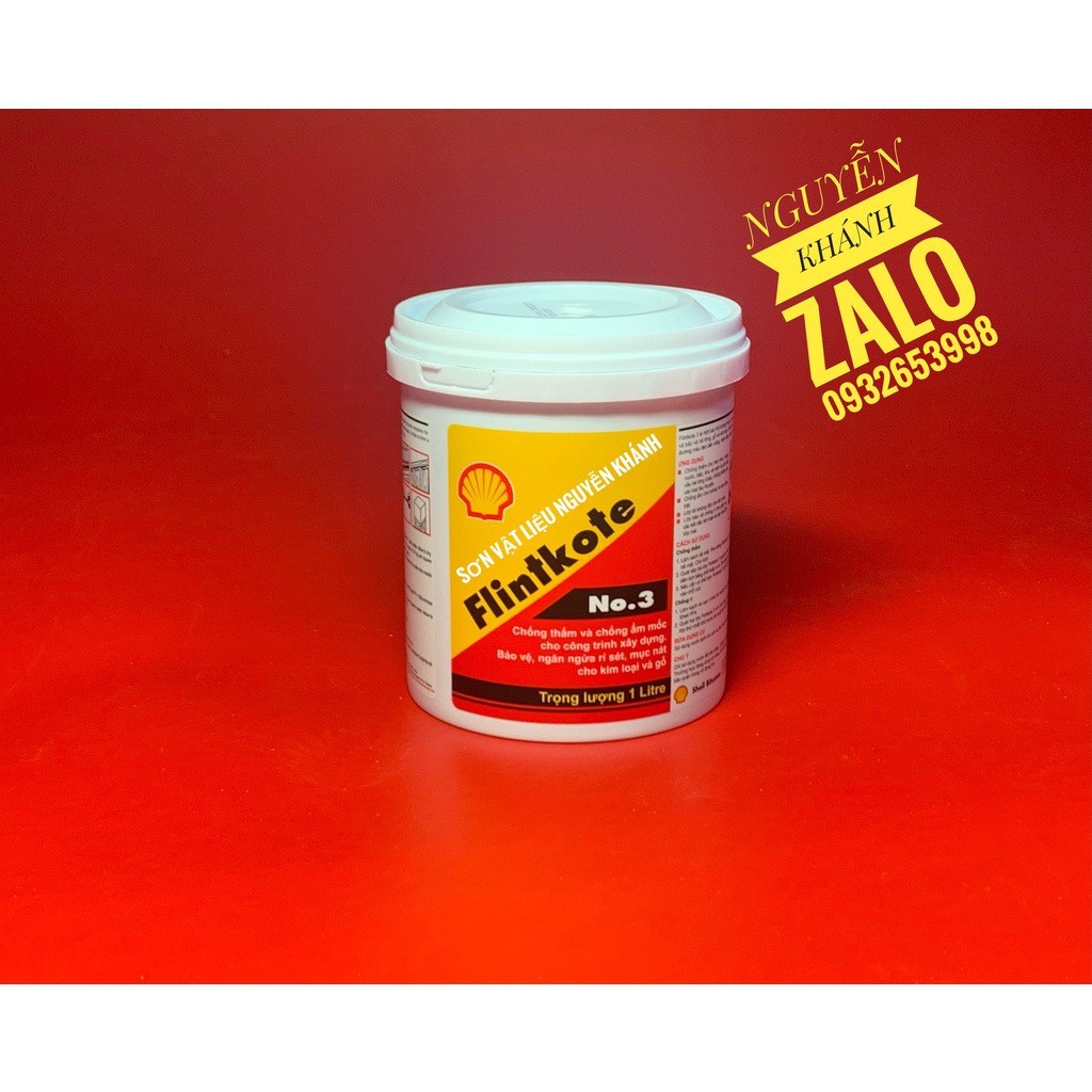 Sơn chống thấm gốc Bitum Flintkote no3 lon 1 lít